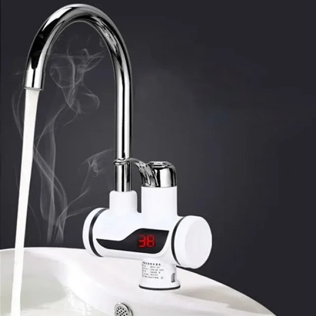 Нижнє Проточний водонагрівач з LCD екраном , водонагрівач, кран