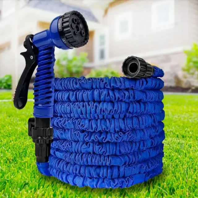 Шланг для поливу  V-HOSE PRO 90 метрів поливальний розтягується з розпилювачем