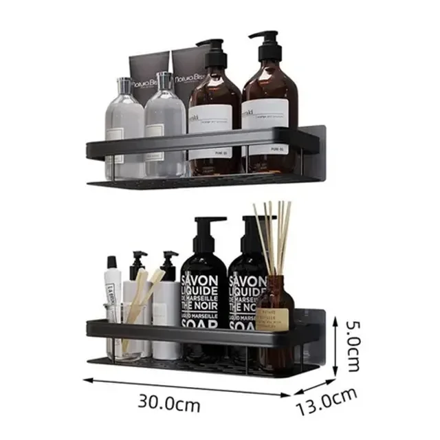 Полиця у ванну (30х13х5, 5см) STORAGE RACK AND197, настінна / Органайзер для ванної кімнати на стіну