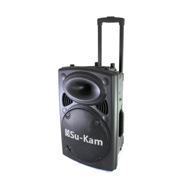 Портативна колонка Su-Kam BT 120D/212D+ 2 мікрофони 12v\220v