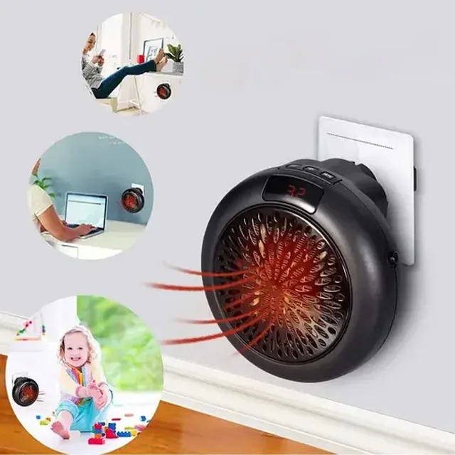 Портативний обігрівач, тепловентилятор Wonder Heater 900 Вт з таймером KLW-019A1