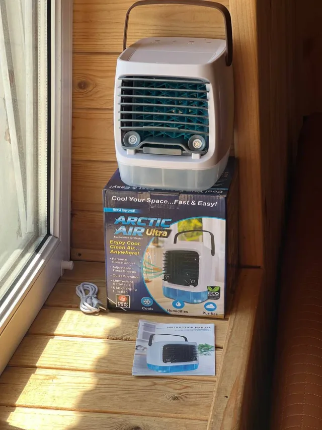 Портативний вентилятор USB з водяним охолодженням, розпилювач, Arctic air cooler AND XL-1375, зволожувач