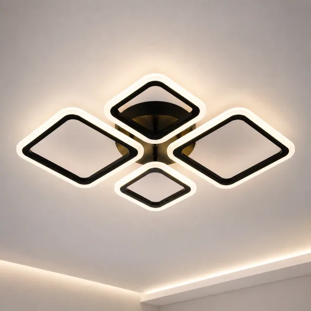 Люстра светодиодная акриловая / Потолочный LED светильник X-595