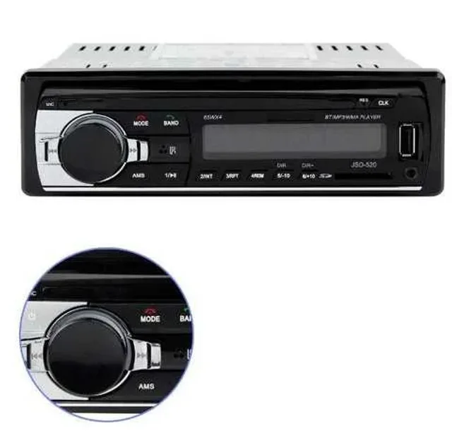 Автомагнітола JSD-520BT +AUX +Радіо +Bluetooth, Bluetooth магнітола в машину, Автомобільна магнітола 1 din
