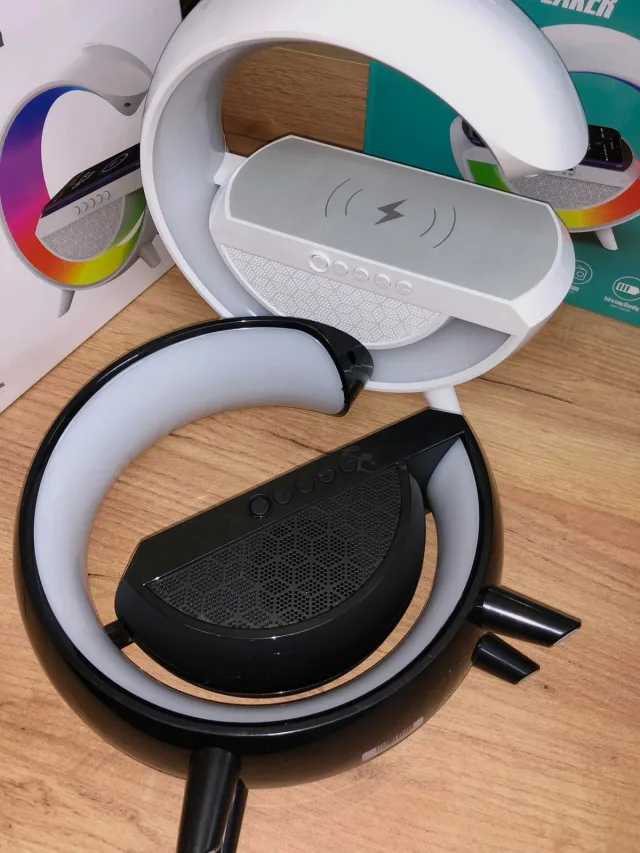 Розумний світильник/Нічник з бездротовою зарядкою для телефону/Bluetooth-колонка